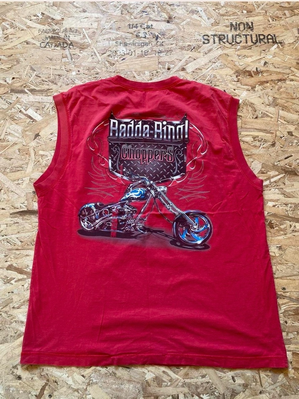 Badda-Bing Choppers Red Men's Sleeveless Tank